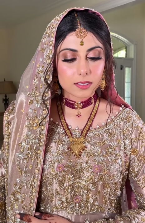 Soft neutral glam makeup